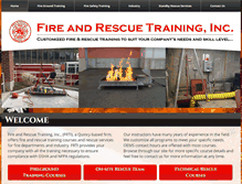 Tablet Screenshot of fireandrescuetraining.com